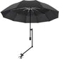 UPF 50+ Beach Umbrella with Adjustable Clamp