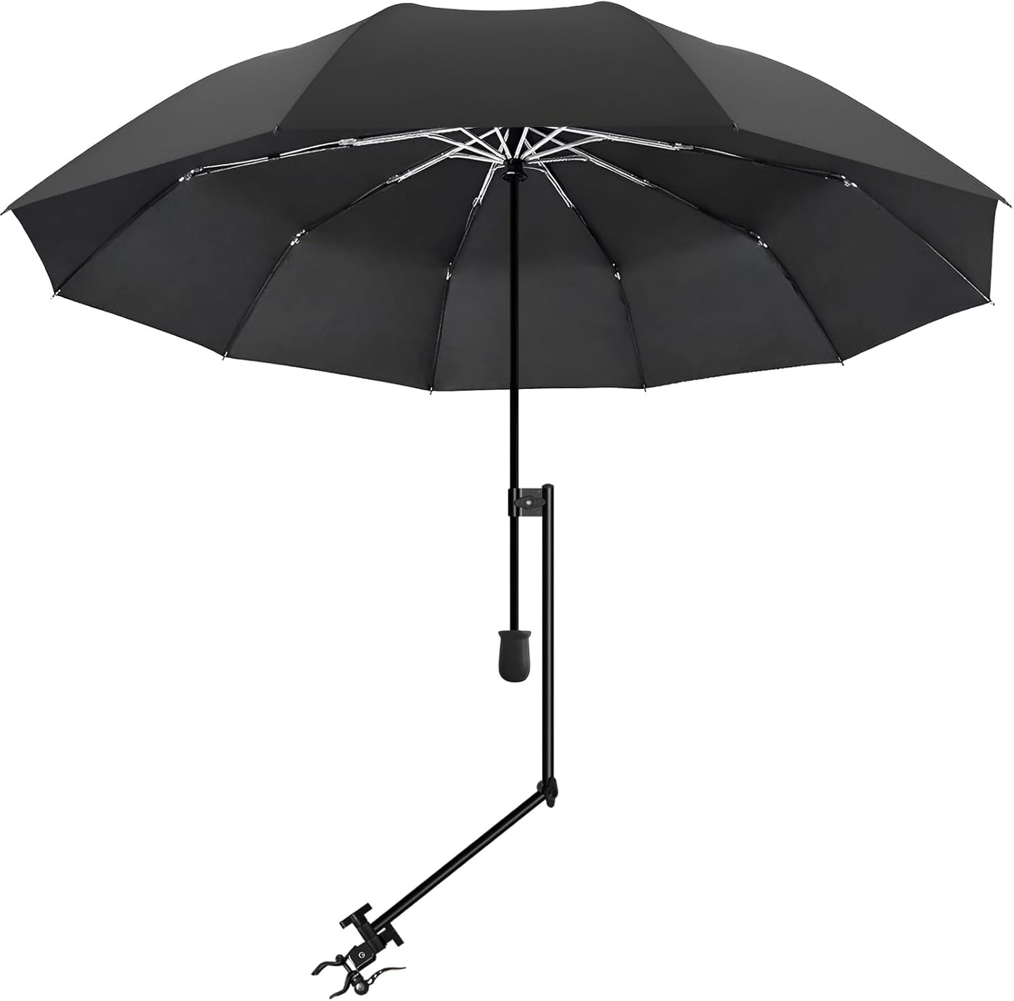 UPF 50+ Beach Umbrella with Adjustable Clamp