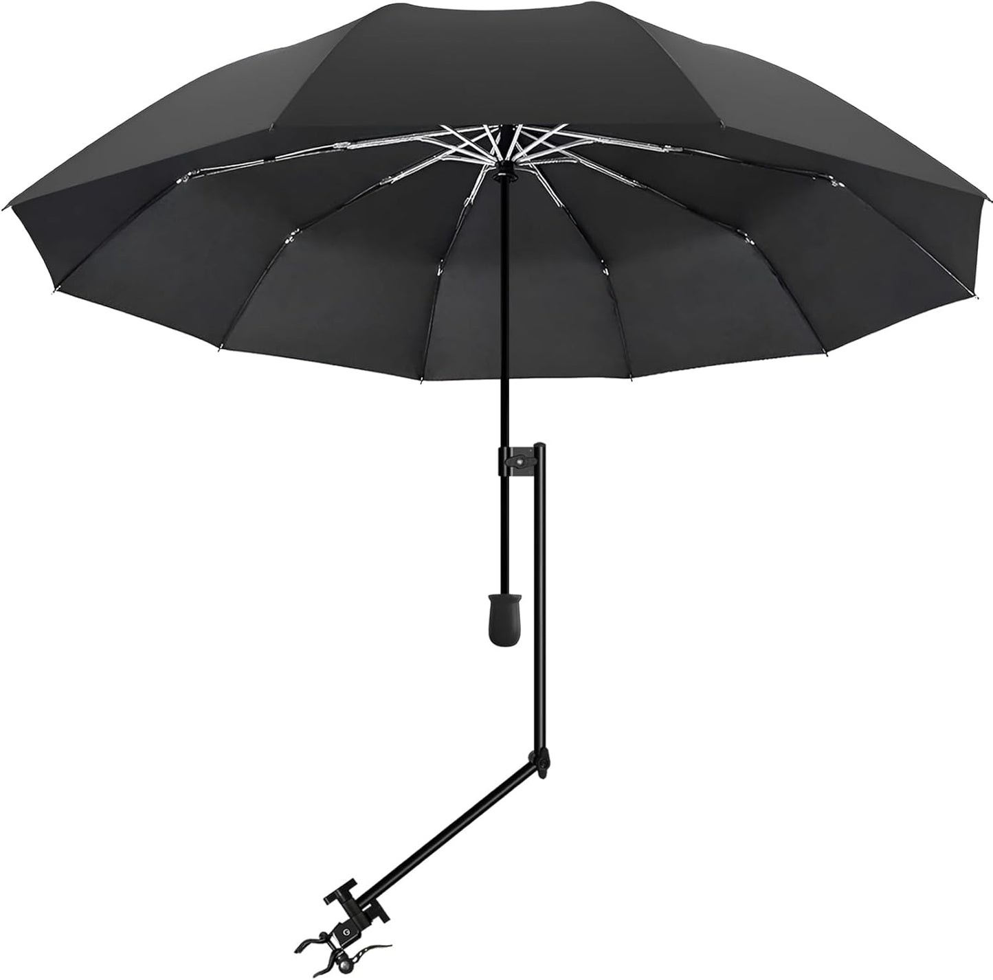 UPF 50+ Beach Umbrella with Adjustable Clamp
