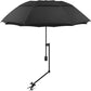 UPF 50+ Beach Umbrella with Adjustable Clamp