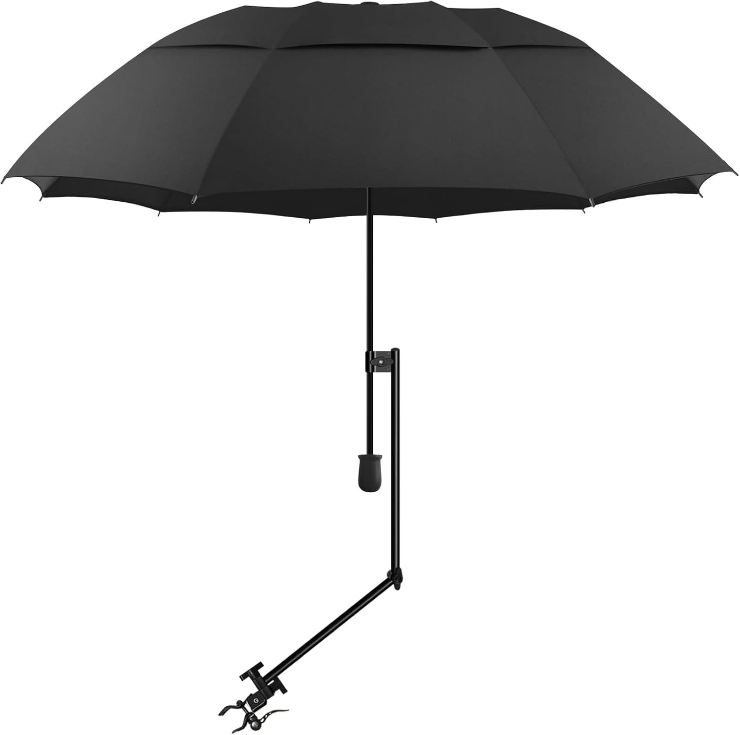 UPF 50+ Beach Umbrella with Adjustable Clamp