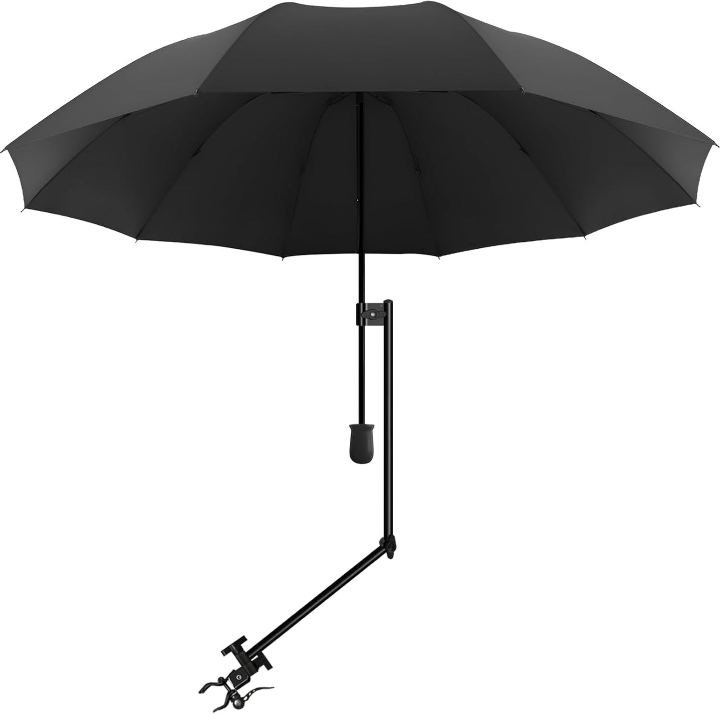 UPF 50+ Beach Umbrella with Adjustable Clamp