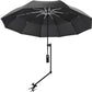 UPF 50+ Beach Umbrella with Adjustable Clamp