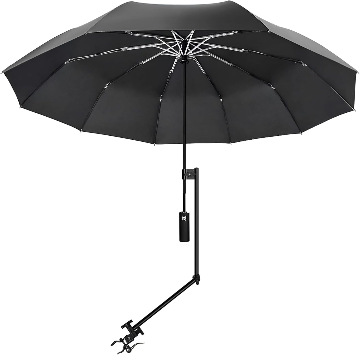 UPF 50+ Beach Umbrella with Adjustable Clamp