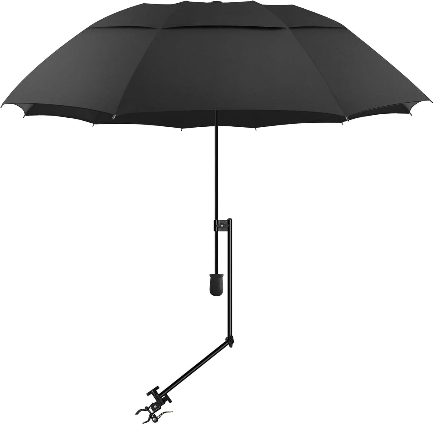 UPF 50+ Beach Umbrella with Adjustable Clamp