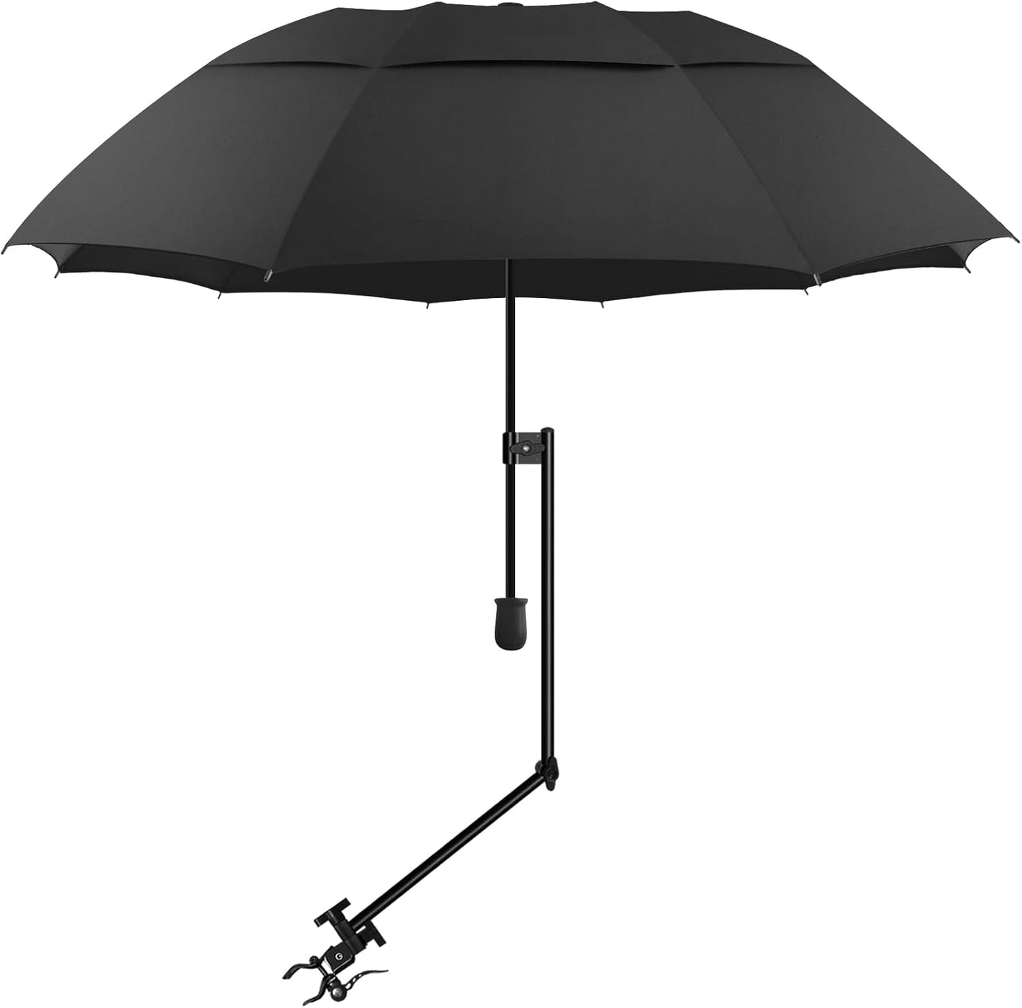 UPF 50+ Beach Umbrella with Adjustable Clamp
