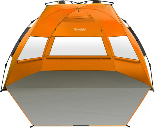 OutdoorMaster Pop Up Beach Tent for 3-4 Person