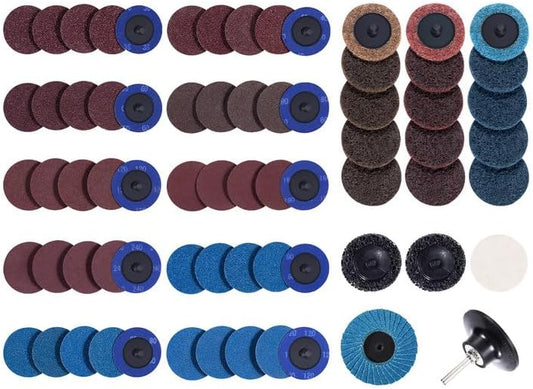 2" Quick Change Sanding Discs (46/70PCS) - Strip, Grind, Polish