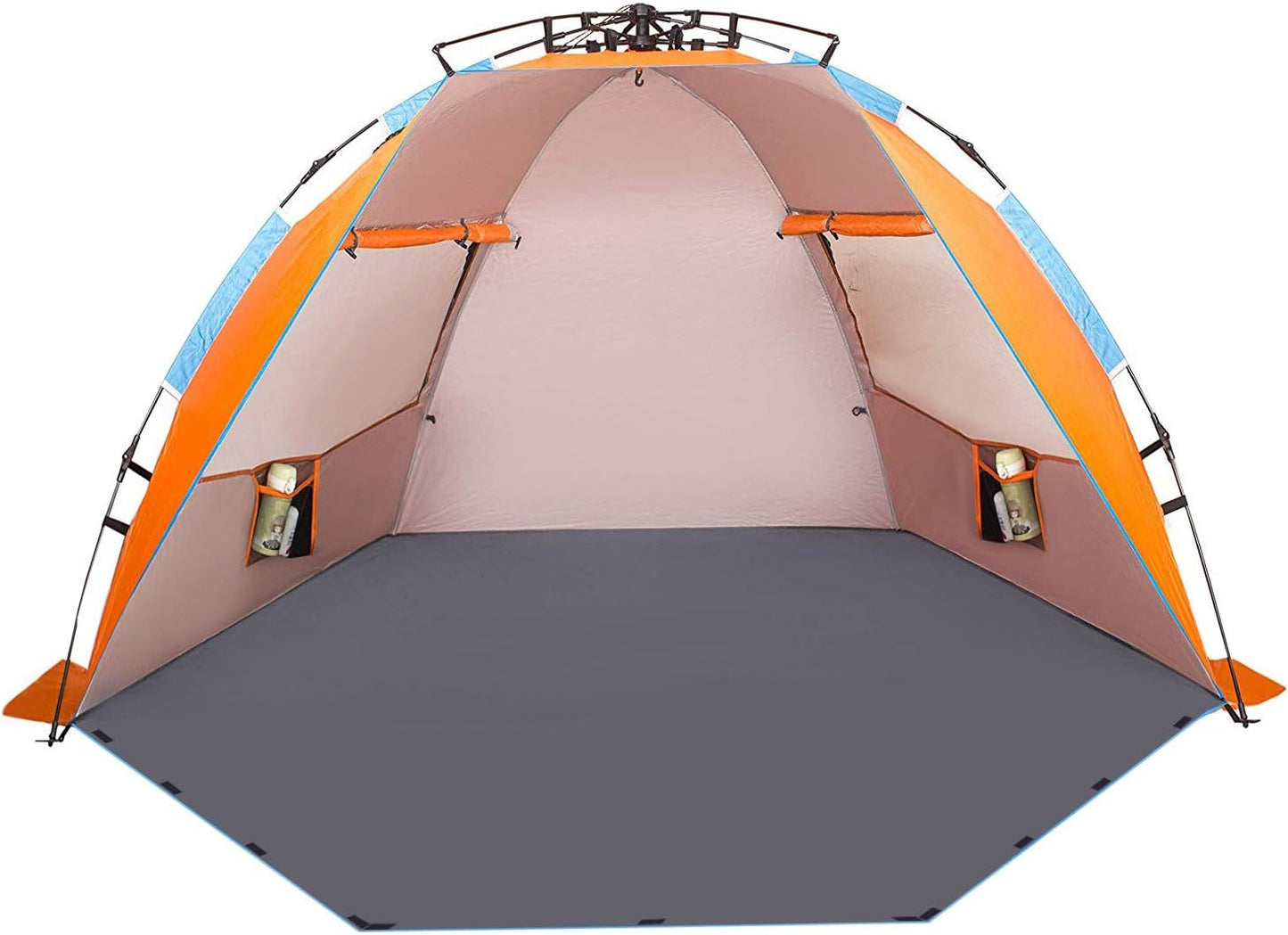 Oileus 4 Person Beach Tent - Instant Pop Up Sun Shade