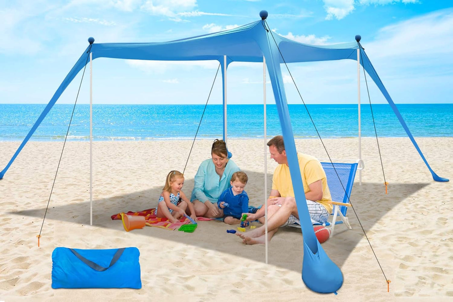 UPF 50+ Beach Tent | Easy Setup Sun Shelter