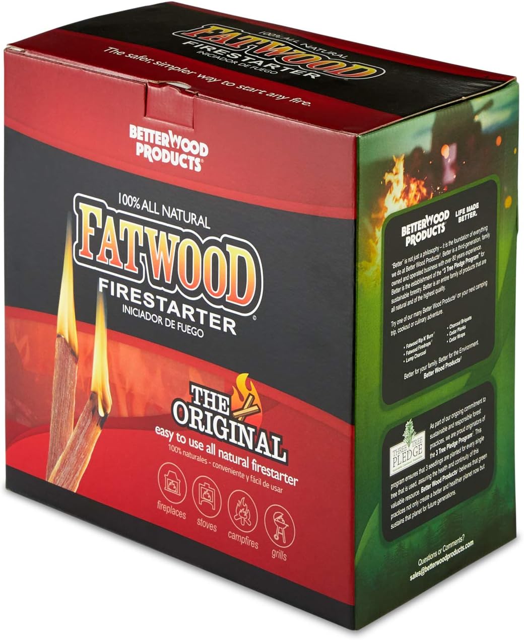 Betterwood Fatwood Firestarter - Natural Pine, 10 lb
