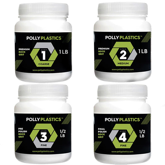 Polly Plastics Rock Tumbler Grit & Polish Kits