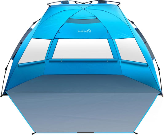 OutdoorMaster Pop Up Beach Tent for 3-4 Person