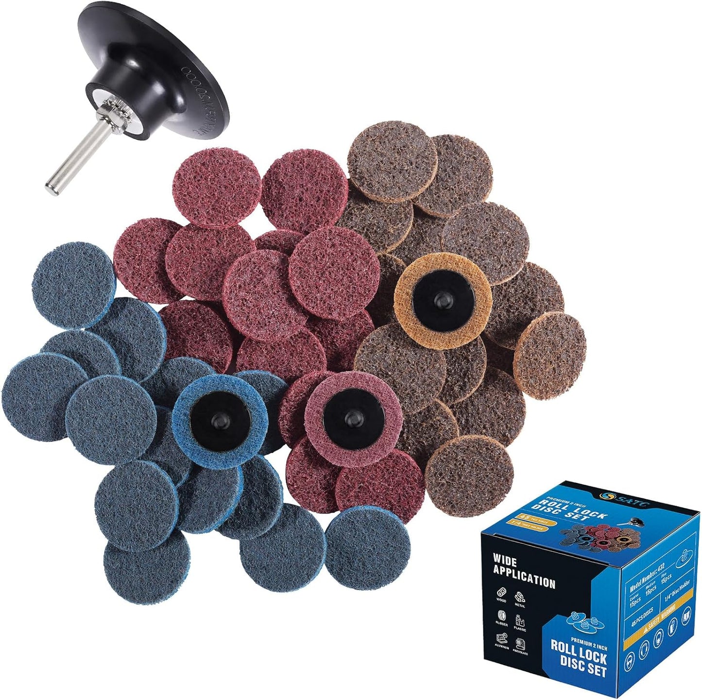 2" Quick Change Sanding Discs (46/70PCS) - Strip, Grind, Polish